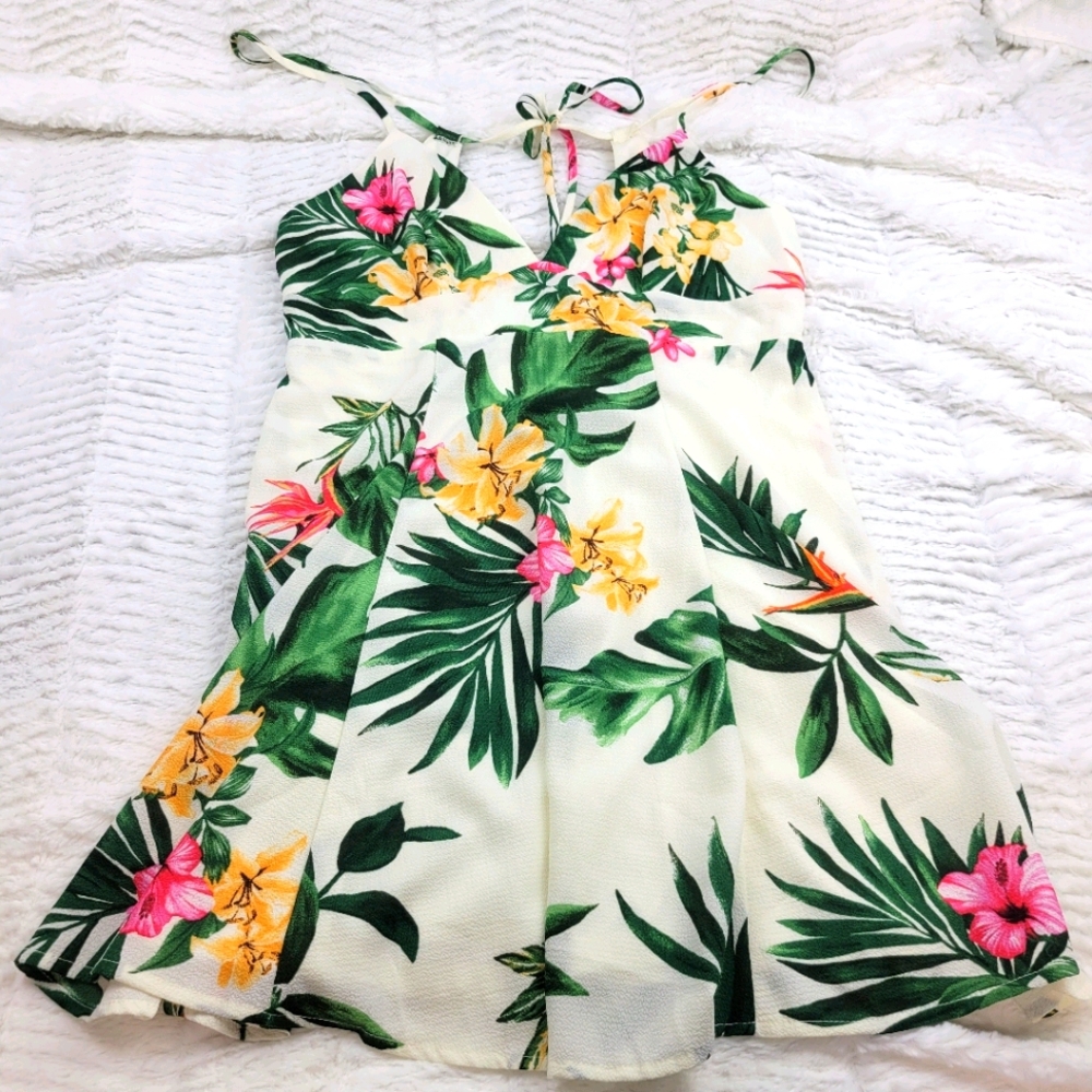 F21 botanical summer dress